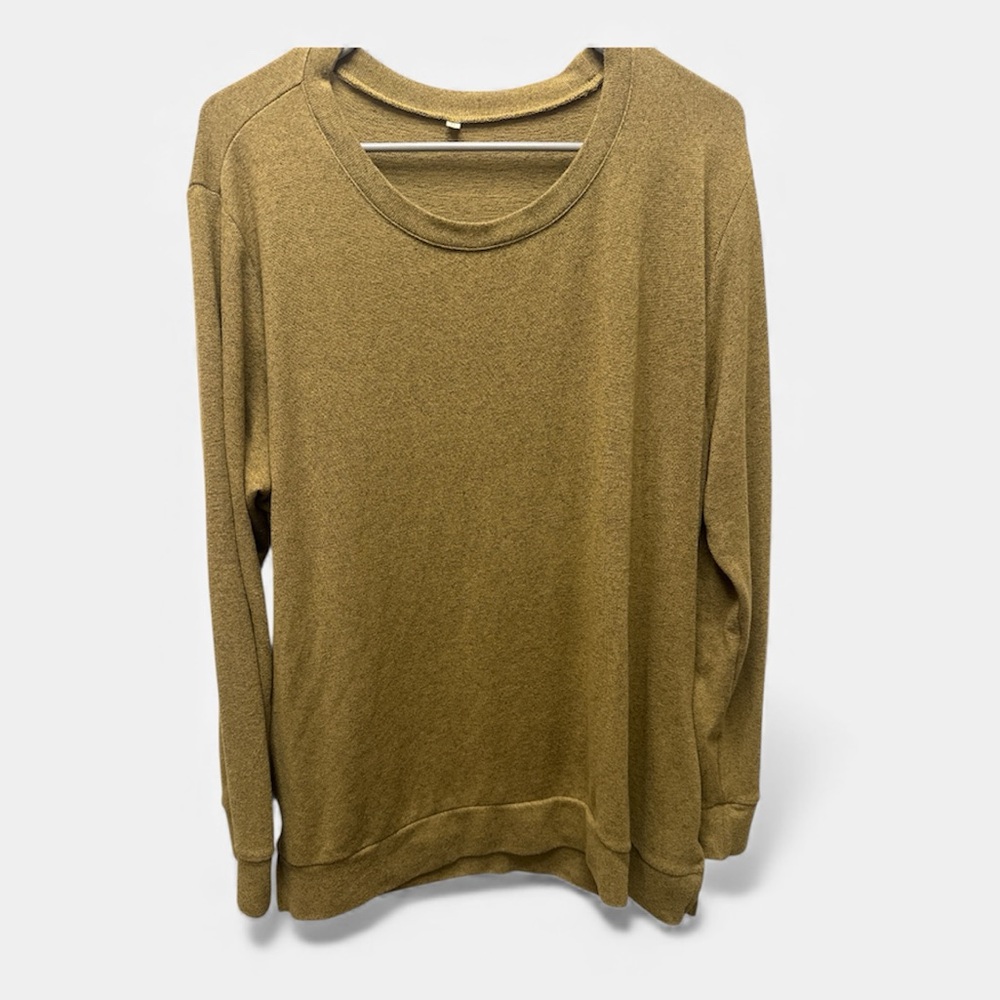 Cozy Mustard Sweater with Pockets NWOT